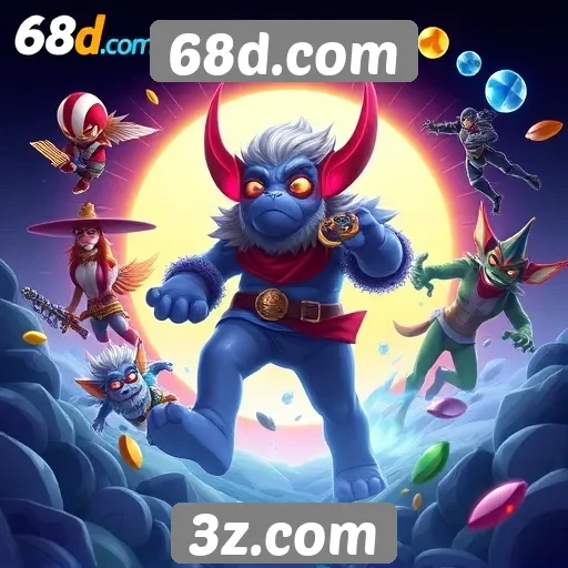 Jogos populares disponíveis no site 68d.com